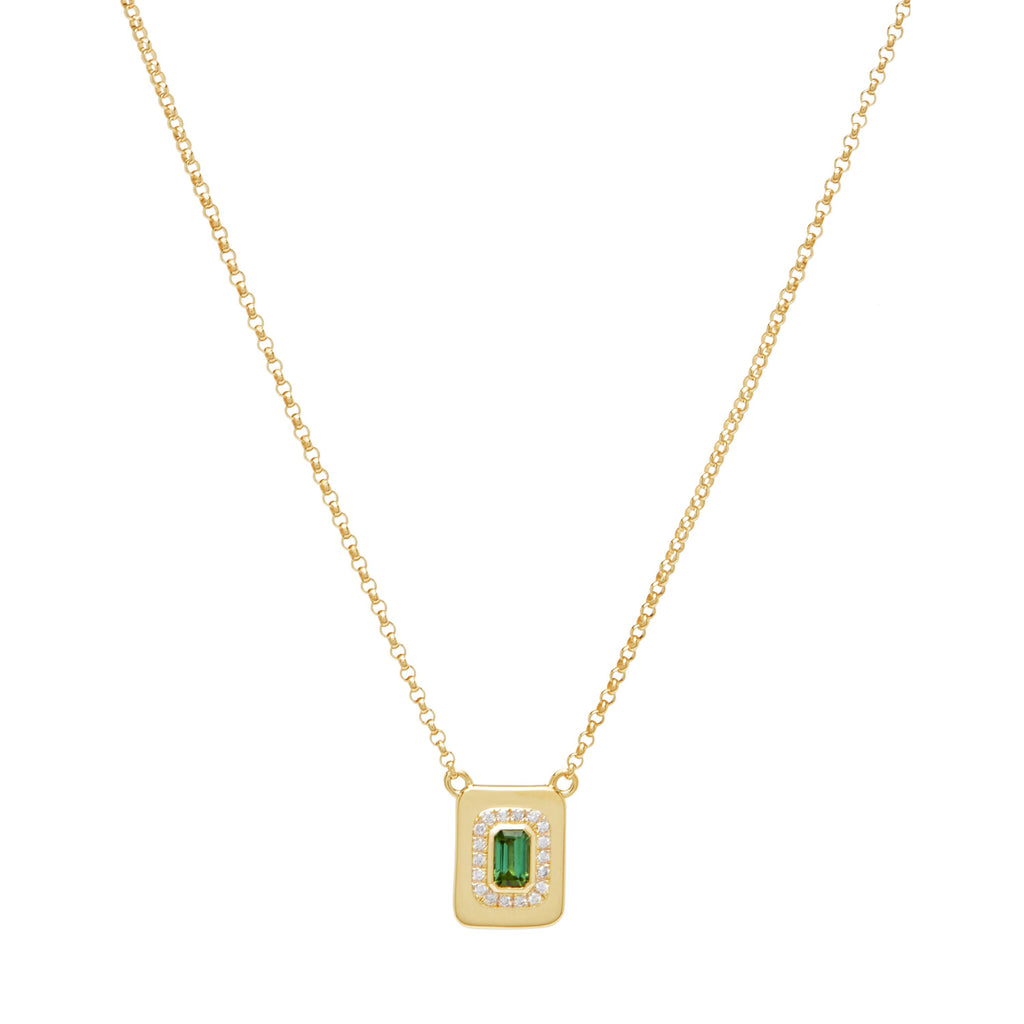 ali grace ali grace jewelry green tourmaline diamond nugget necklace rolo chain every day delicate jewelry necklace handmade in nyc sustainable fashion ethical design