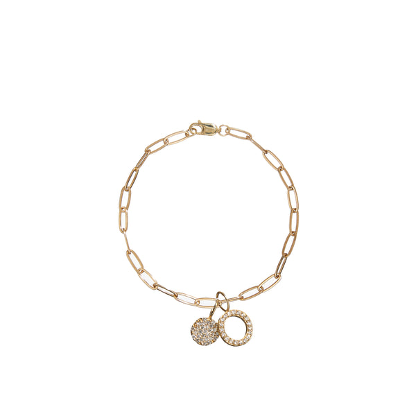 ali grace jewelry paperlink chain bracelet charm bracelet diamond charm classic modern jewelry
